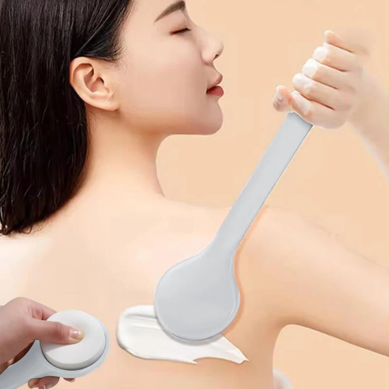 1Pc Multi-Function Lotion Sunscreen Ointment Applicator Long Handle Body Cleaner Shower Brush Sunscreen Beauty Back Applicator