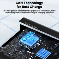 Toocki 140W GaN Charger Desktop USB Charging Station 5 USB Ports PD 100W PPS USB Fast Charger For Macbook iPhone Samsung S22 6