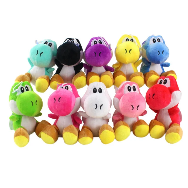 10pcs/lot 18cm Super Mario Bros Green Yoshi Plush Toys Doll Yoshi Dragon  Plush Soft Stuffed Animals Toys Gifts for Children Kids - AliExpress