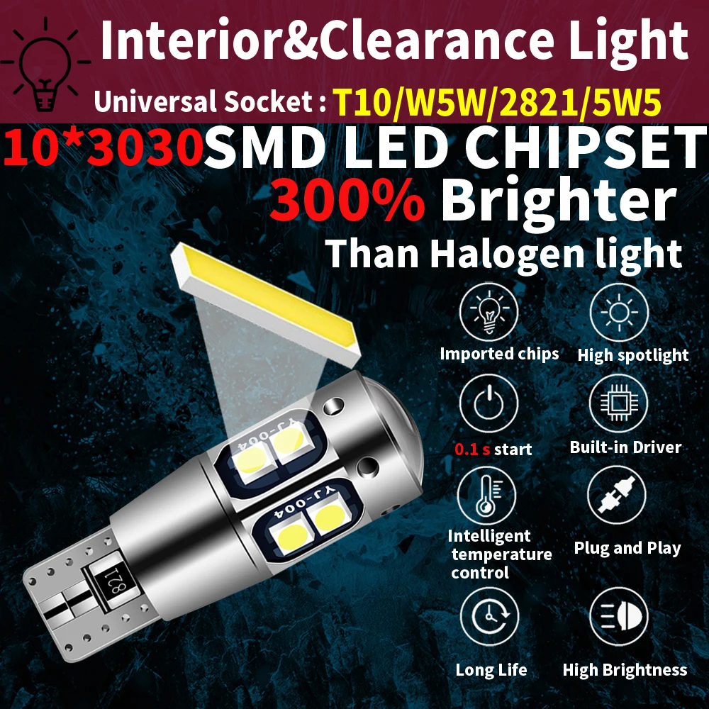 2x LED Ŭ Ʈ W5W T10 Ǫ 1007 107 206 207 307 SW CC 4007 4008 407 508 607 806 807 Bipper Tepee 