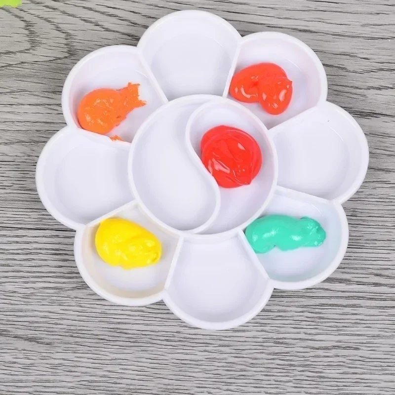 4 Size Plastic Palette Art Alternatives Paint Tray Artist Watercolor School Supplies for Acrylic Oil Propylene Gouache Craft DIY