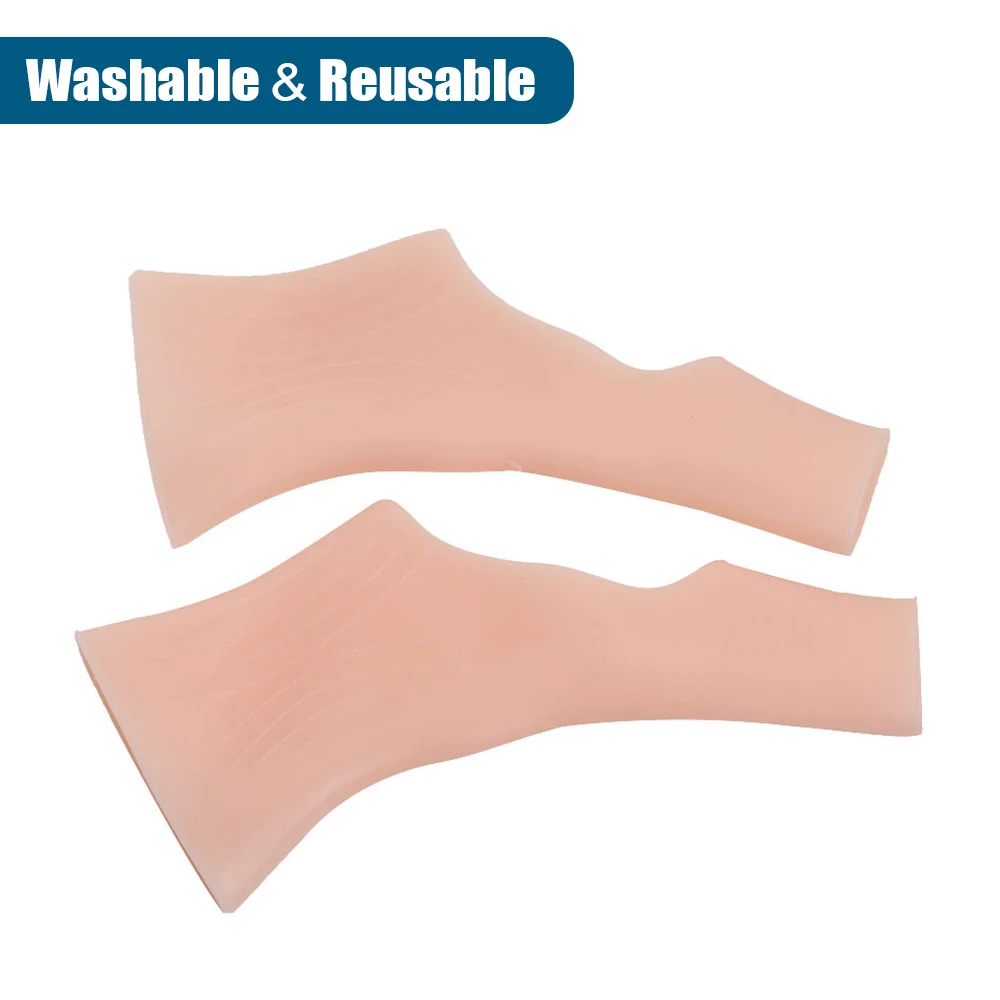 1Pair Silicone Gel Thumb Wrist Gloves Carpal Tunnel Support for Tenosynovitis Spasms Rheumatism Arthritis Hand Pain Relief compression gloves wrist support