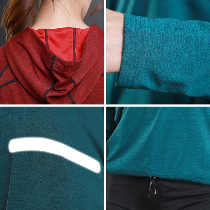 Women Fitness Gym t Shirt Quick Dry Sport Running t-Shirts Long Sleeve Bodybuilding Top Elastic Training Yoga Shirt Gym Clothing 5