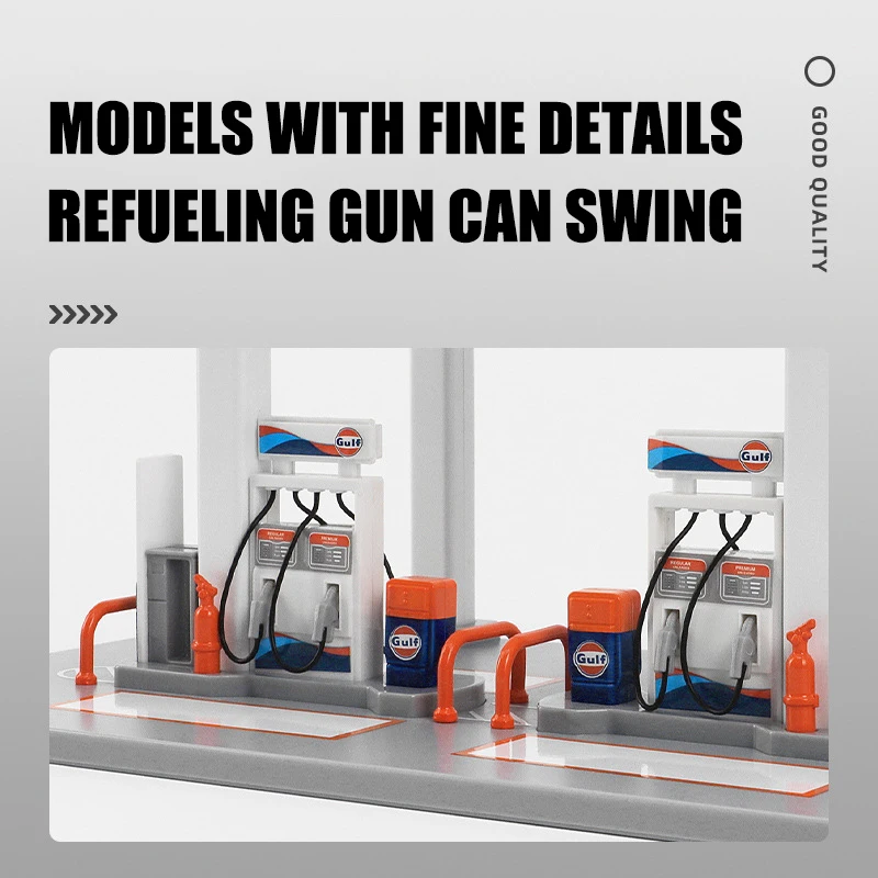 CCA Assembly shell gas station Gulf Oil Gas Station alloy car