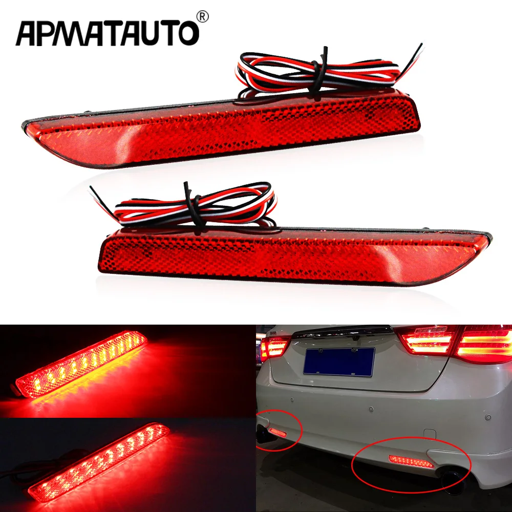 2Pcs LED Rear Bumper Reflector light Tail brake stop light 2011 2015 FOR Toyota innova 2009 2012 FOR Toyota Reiz Wish EZ 2010 AliExpress