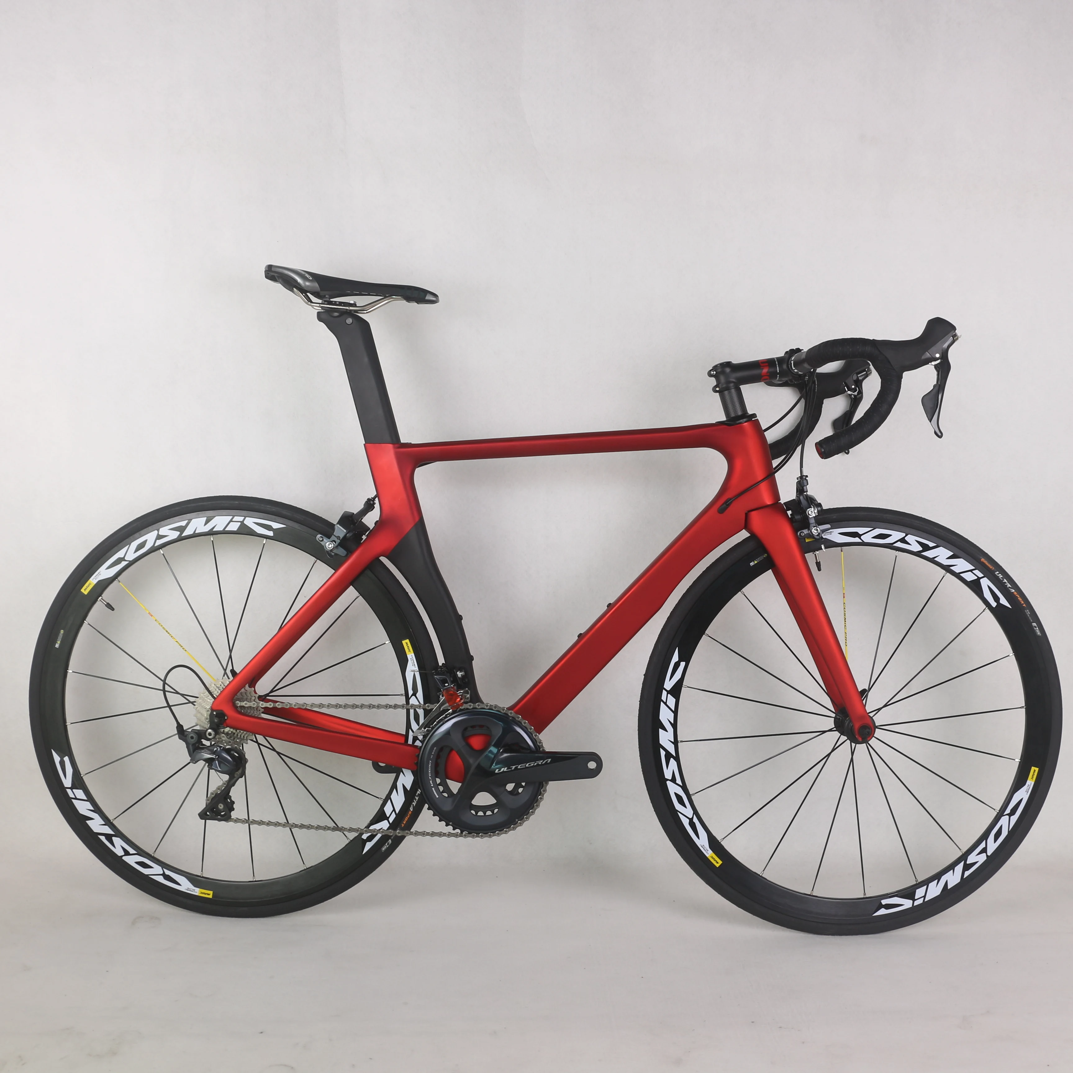 China Red Color Complete Road Carbon Bike Carbon Bike Road Frame With Groupset Shi R8000 22 Speed Road Bicycle Complete Bike - Bicycle