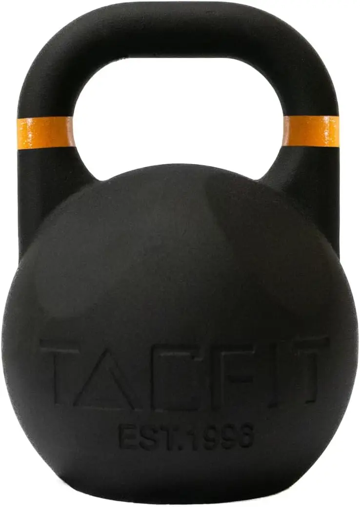 

Competition Kettlebell (Powder Coated) w Grooves - 33mm Handle for Fitness, Exercise, Strength Training and Weightlifting\u2026