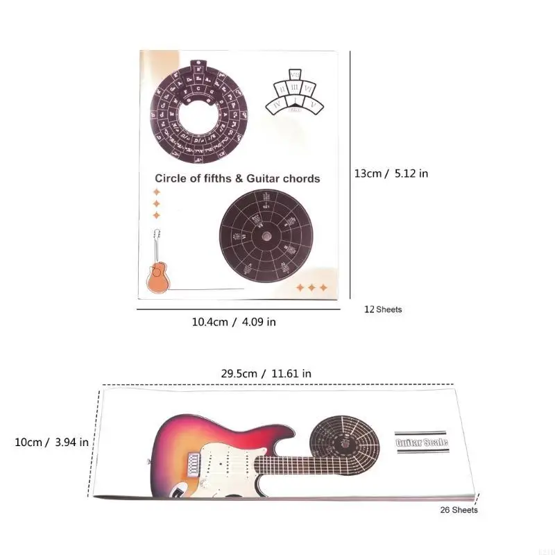 Comprehensive Guide to Guitar Scales and Chords: 6-String Music Map Paperback Book