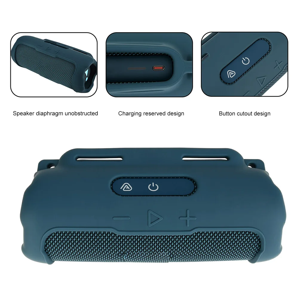 Durable Silicone Protective Sleeve for Portable Bluetooth Speaker