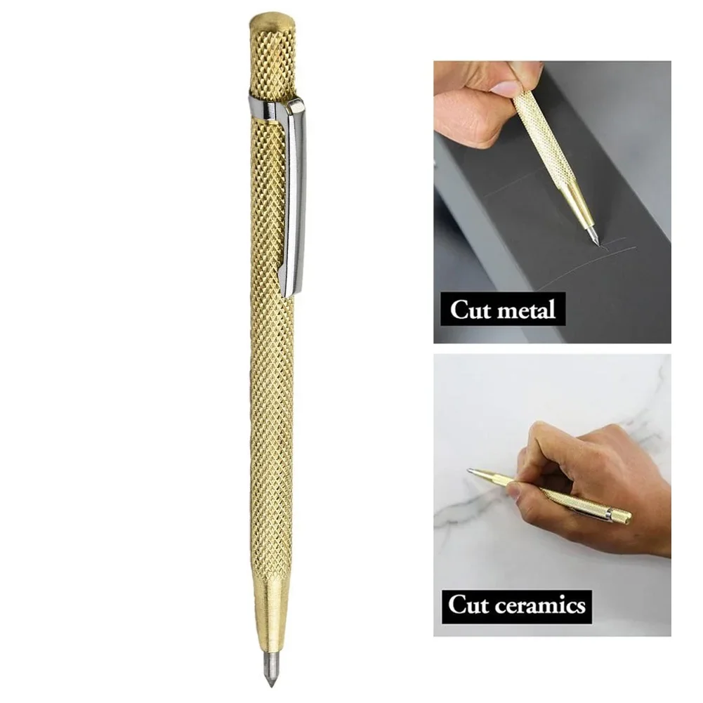 Ceramic Tile Cutter Pen Glass Cutting Tool Diamond Cutter Carbide Scriber For Metal Stone Carving Tool Lettering Pen 6