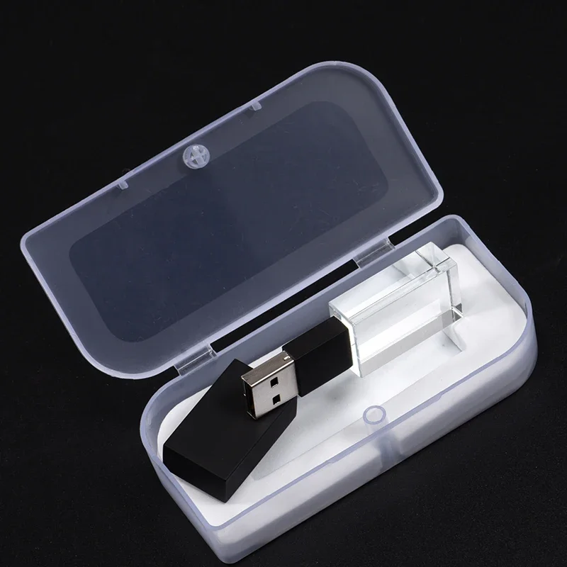 LED 램프 골든 크리스탈 USB 3.0 플래시 드라이브 128GB 메모리 스틱 64G 3D 레이저 각인 펜 드라이브 U 디스크 웨딩 선물 무료 로고