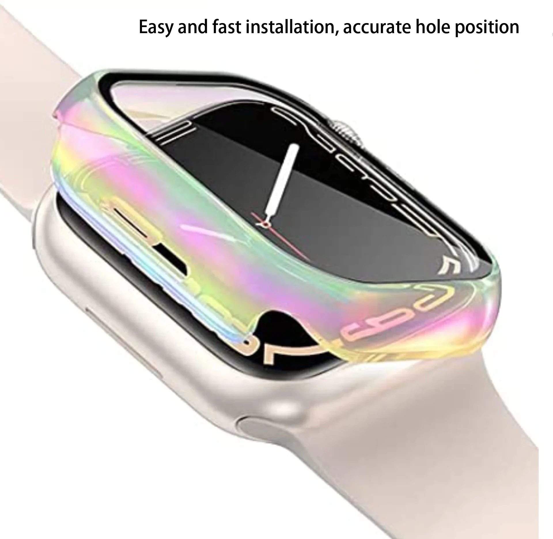 Vibrant Watch Case with Built-in Tempered Glass Screen Protector
