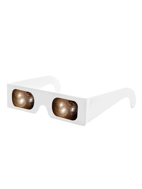 Futuristic Sunglasses Led Glasses Paper Cardboard Diffraction