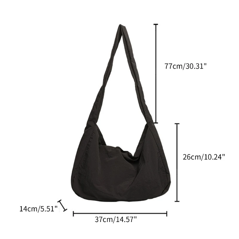 Crossbody Bag Large Capacity Hobo Bag Fashion Korean Solid Color Bags
