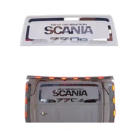 Metal Paste Model Back Front Stickers Decoration Parts for 1/14 Tamiya Truck Tractor Scania 56368 770s DIY RC Cars Upgrade Parts 1