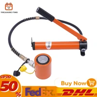 10T/20T Hydraulic Ram Cylinder Jack Power Ram Mini Lifting Jack with CP-180 Hydraulic Hand Pump for Machinery Shipbuilding 1