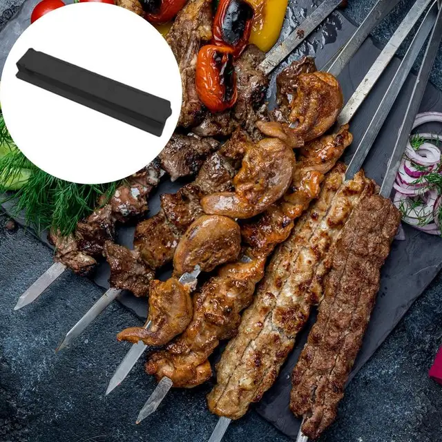 Nyársok Kebab Készítő Grill Egy Soros Hús Nyárs Újrafelhasználható Kemping Piknik Bbq Kiegészítők Szerszámok Konyhai Eszköz - Image 4