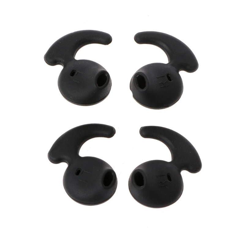 4 Packs Replacement Silicone Ear Buds Universal Gels Eartips for S6 Sports Headset Replacement