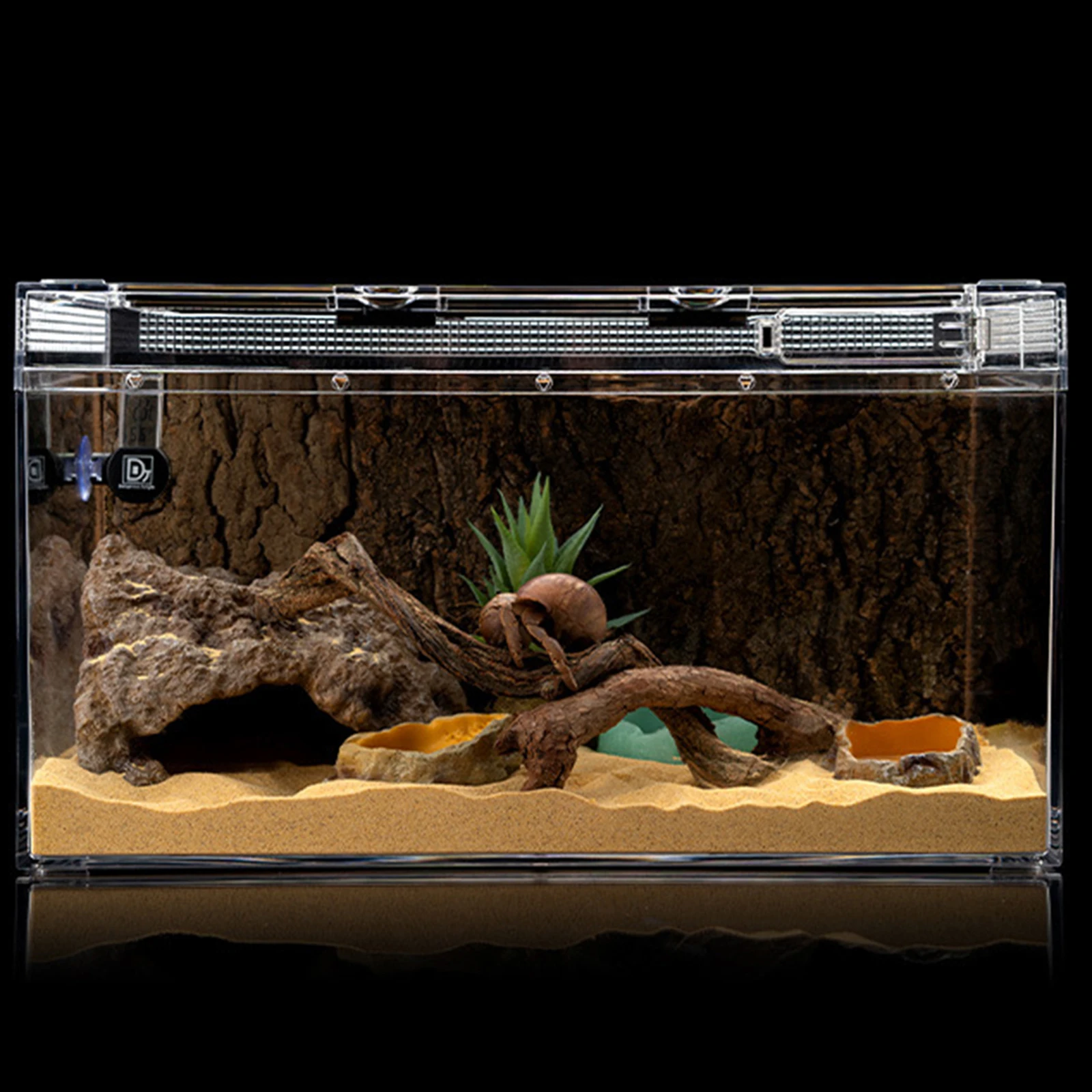 Artificial Reptile Hiding Cave Decoration Shelter Hide Rest Cave for Aquarium Lizard Snake Turtle Hide Rest Reptiles House