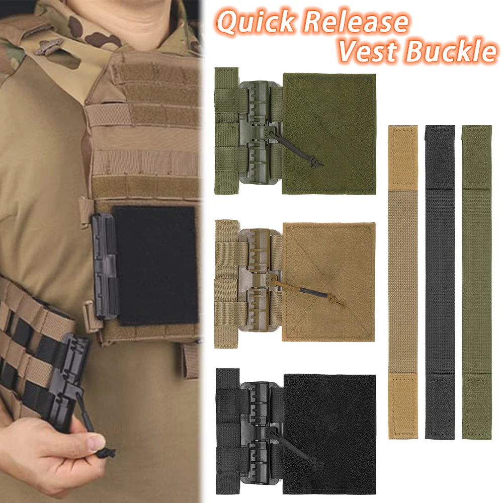 Tactical Vest Quick Release Buckle Kit Universal MOLLE Plate Carrier Side Belt Straps for JPC CPC NCP XPC 6094 420 Vest