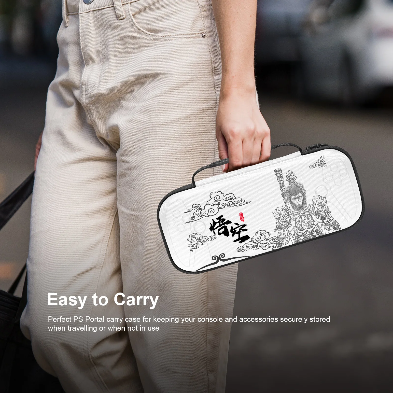 JYS-P5190 wukong For PS5 Portal handheld storage bag for PS5 new handheld portable zipper EVA hard bag