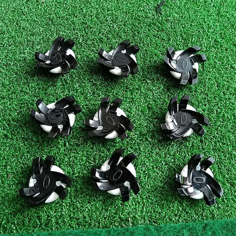 Golf Spikes Footwears 12 Pieces Golf Shoe Spikes Golf Cleat Quick Twist Golf Spikes Golf Cleats Portable Wrench Screw For Golf 5