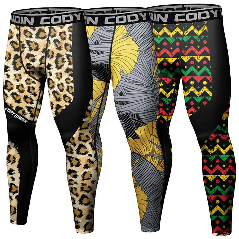 Men Running Leggings Sportswear Quick Dry Gym Fitness Tights Workout Training Jogging Sports Trousers Compression Sport Pants