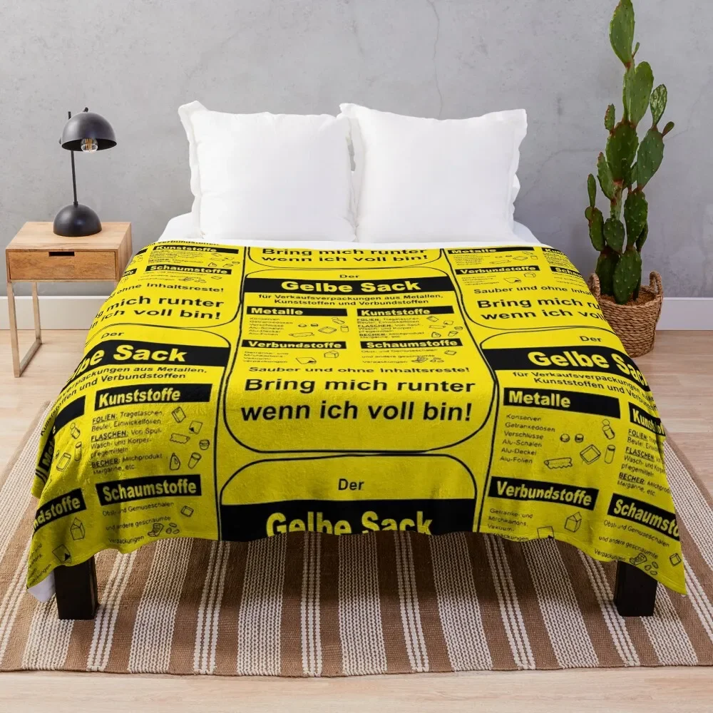 

The yellow bag Throw Blanket For Decorative Sofa Personalized Gift Softest Blankets