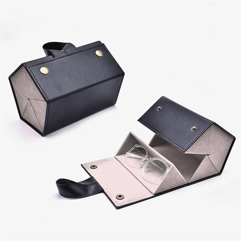 Sunglasses Organizer 3/5Grids Portable Glasses Case Multiple Pairs Eyeglasses Storage Box Hanging Eyewear Holder for Home Travel