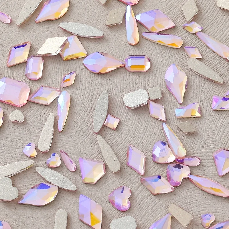 3,5 x 8 mm augenförmiger, aufklebbare, flache Rückseite, Strass-Glaszubehör, DIY-Materialien für Nägel, Schuhe, Taschen, Kleidung, Haut – Detail 4