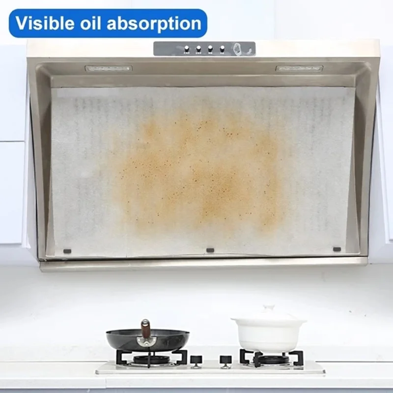 Cooker Hood Filter Disposable Kitchen Hood Oil Grease Anti Oil Cotton Non-woven