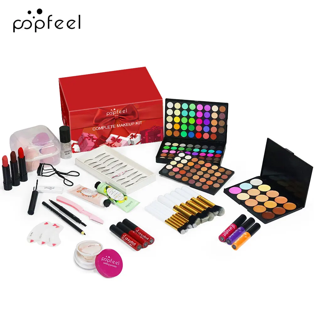 POPFEEL Complete Makeup Kit Makeup Set for Teens Kit for Women Girls Eyeshadow Palette Concealer Lipgloss