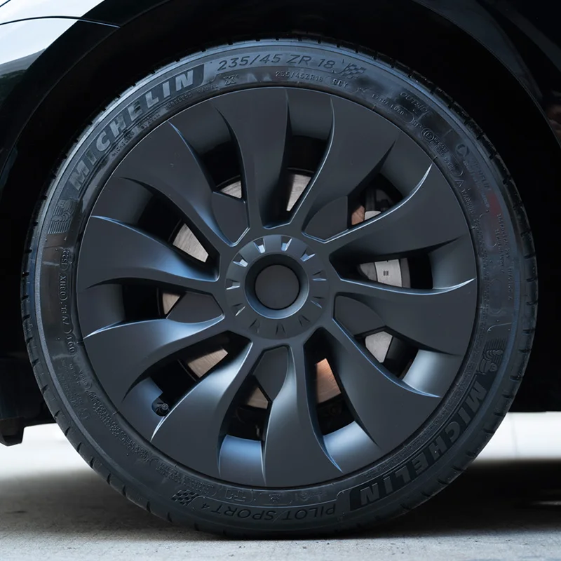 Wheel Hub Caps 4PCS Car Replacement For Tesla Model 3