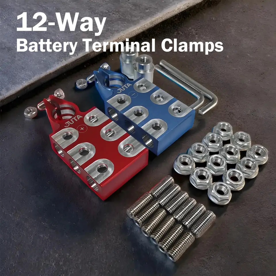 Battery Terminal Connector 12 Way Car S - Positive & Negative Set, Fits ...