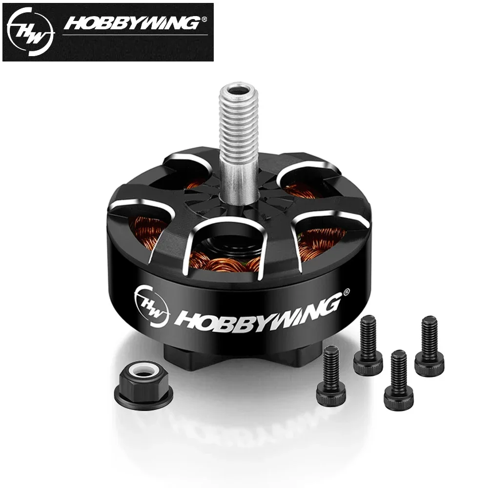 Détail des pales du moteur Hobbywing Xrotor 2807, parfait pour un drone de course performant.