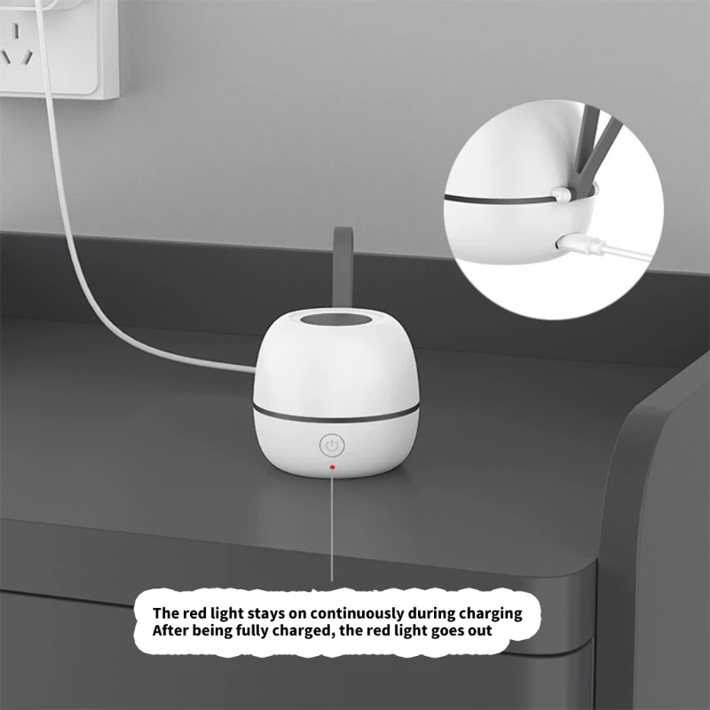 Portable Baby Pacifier Container with Charging Indicator Light, Pacifier Storage Box