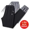 Autumn Pants Loose Gyms Jogger Track Pants Mens 6XL 8XL Men Fitness Sportswear Tracksuit Elastic Waist Sweatpants Cotton Trouse