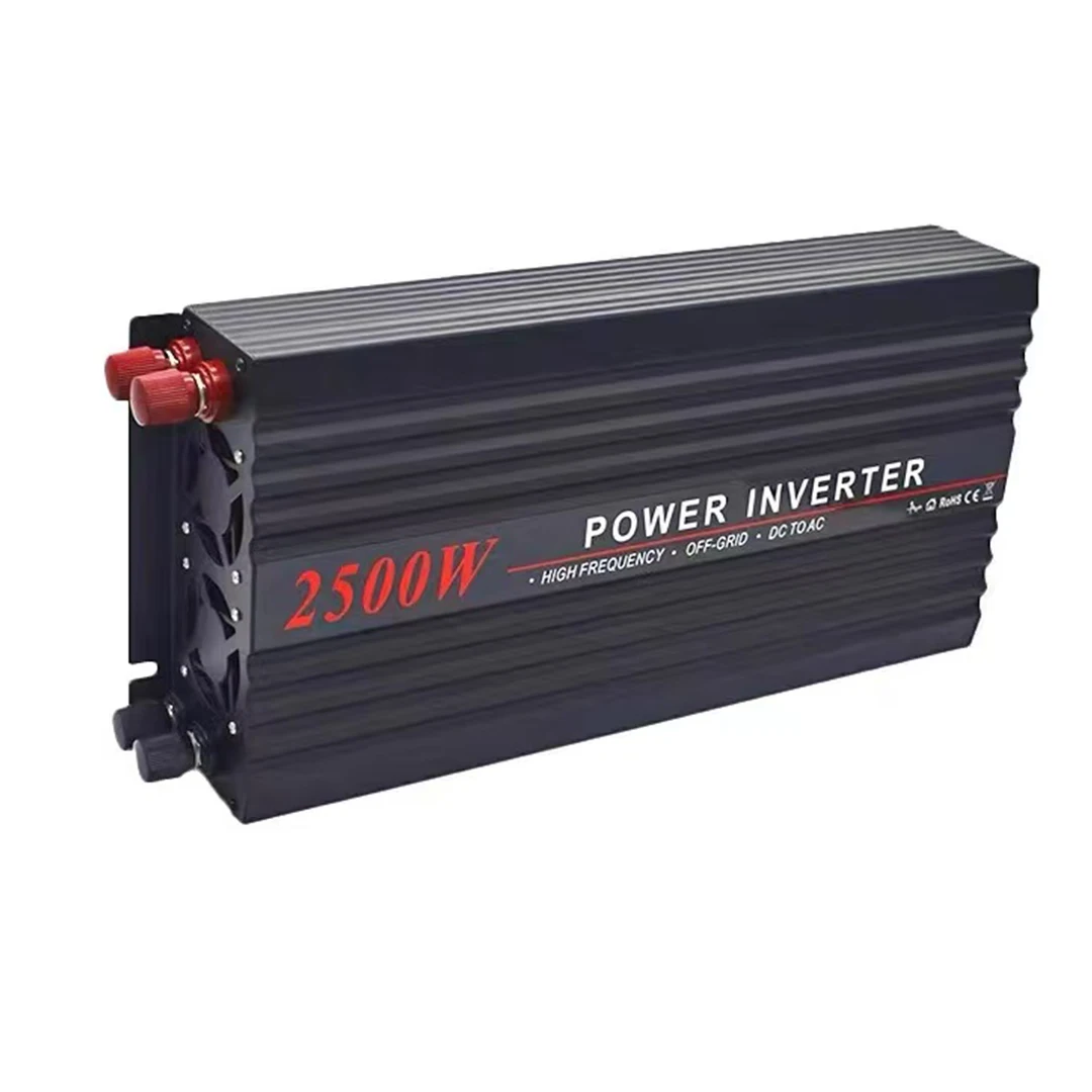 Pure Sine Wave Power Inverter 2500W DC12V/24V/48V AC100-120V AC220-240V Power In