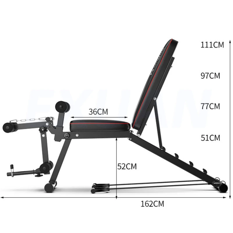 Multifunctional Dumbbell Bench Priest Bench Men's Exercise Sit-ups Home Fitness Equipment Bird Press Roman Chair