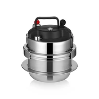 1.2L/1.6L Mini Stainless Steel Pressure Cooker Pot Outdoor Camping Multifunctional Household Stew Pot 5-minute Quick Cooking Pot 2