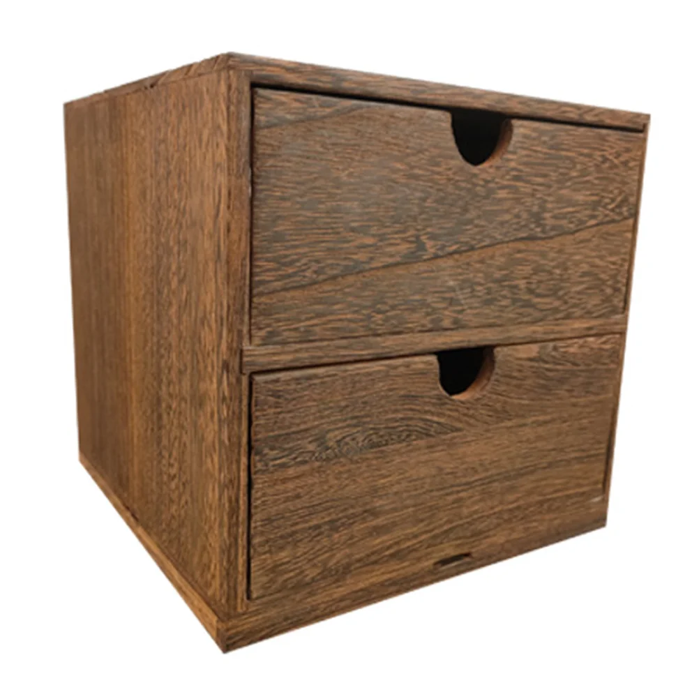 

Vintage Wooden Drawer Storage Box Office Desktop Cabinet Sundries Finishing Box Jewelry Cosmetic Organizer Home Decoration