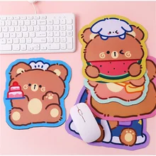 

Cartoon Bear Mouse Pad Desk Pad Anti-slip Mouse Mat for Office Home PC Computer Keyboard Desktop Kawaii Gaming Accessories
