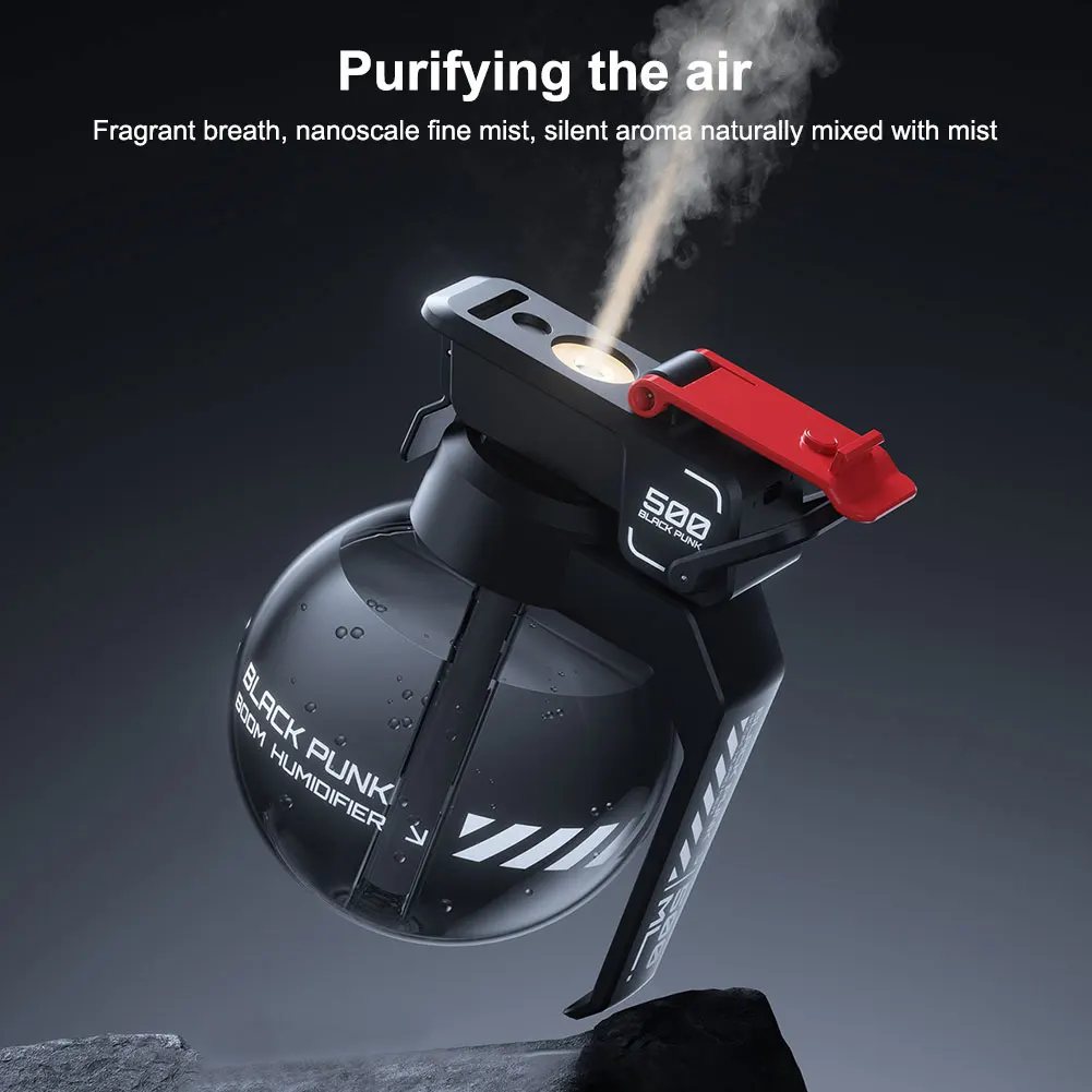 Grenade Humidifier Esports Cyberpunk Air Humidifier Decorative Grenade Essential Oil Aromatherapy Humidifier Creative Diffuser 4