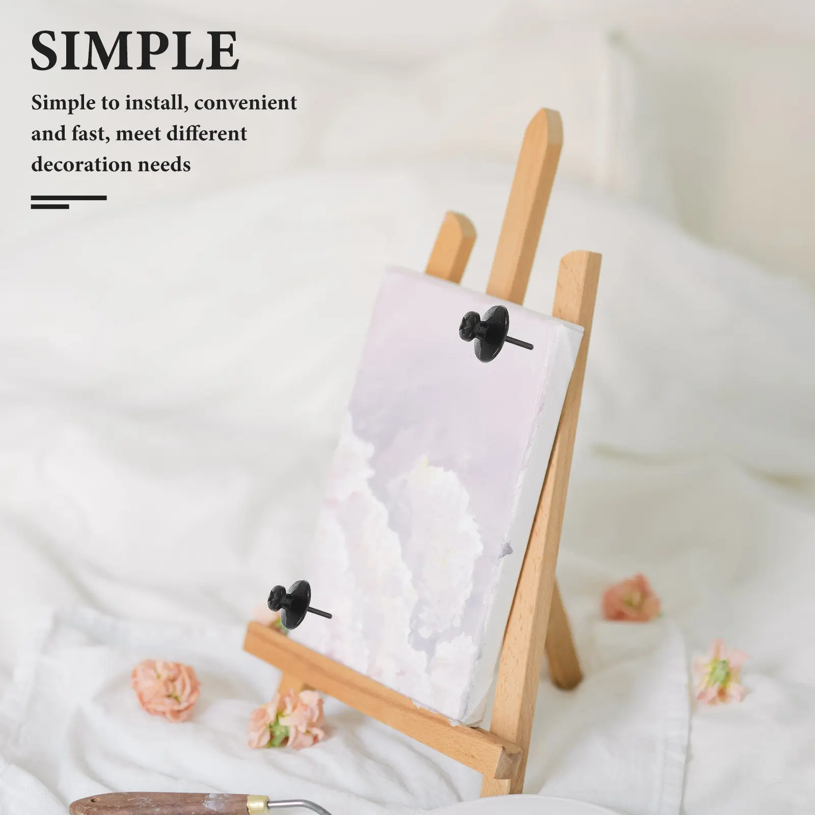 30Pcs 아연 합금 스타 압정 장 벽 못 그림 걸이용 열쇠 걸이용 아트 하드 메탈 못 네일 메탈 참