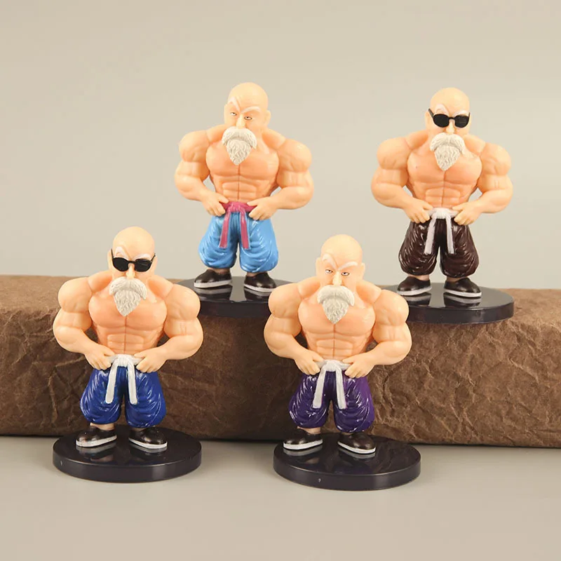 Master Roshi Teaching 4pcs-set-Dragon-Ball-Z-Muscle-Master-Roshi-Goku-s-Teacher-Kame-Sennin ...