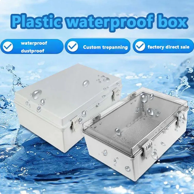 Power Junction Box IP66 Waterproof ABS Plastic Hinge Outdoor