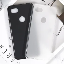 Silicone Soft TPU Back Cover Phone Case for Pixel 2 XL (Black)