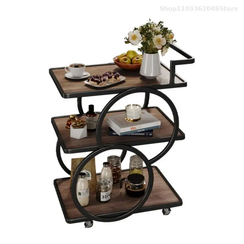 Food Truck Trolley Food Delivery Ins Hotel Wine Car Luxury Light Luxury Mobile Tea Cart Beverage Cake Trolley