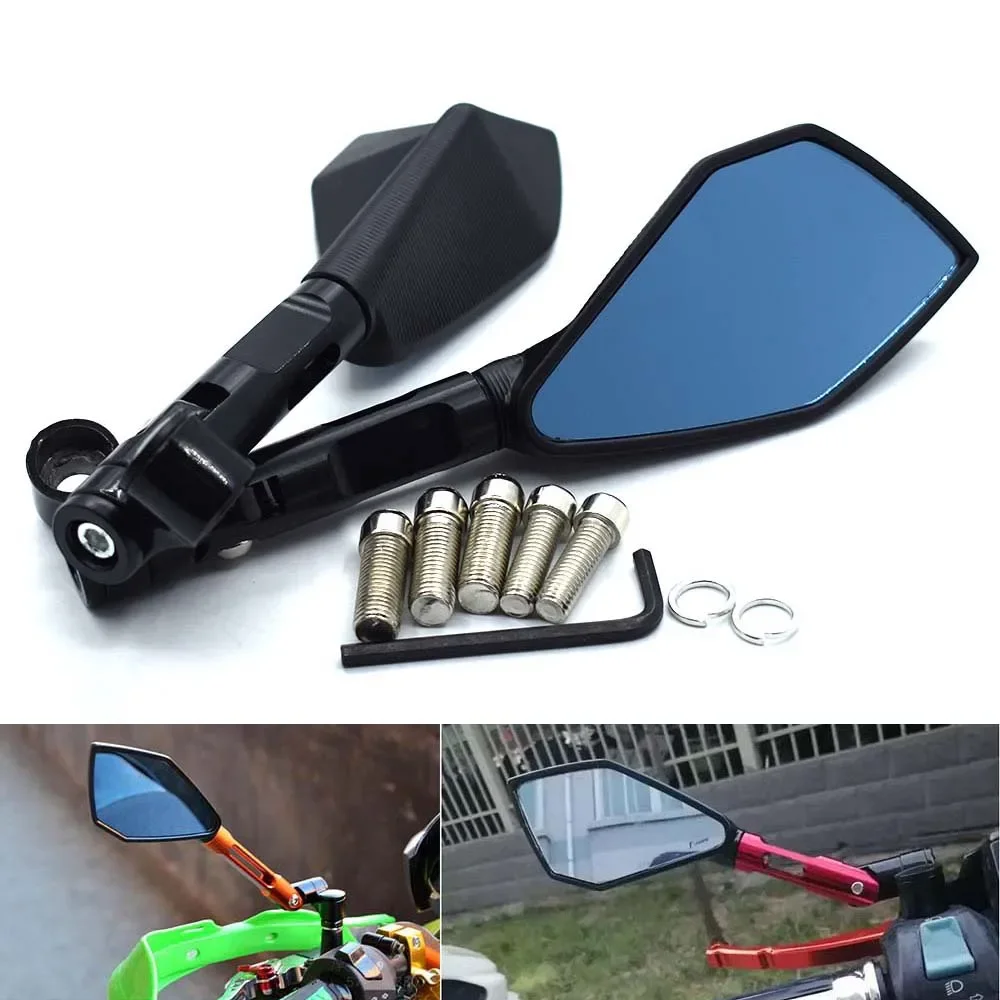 

Universal 8mm 10mm motorcycle rearview mirror CNC aluminum alloy For YAMAHA MT-07 MT-09 FZ-07 FZ-09 FZ8 XMAX VMAX NMAX TMAX