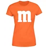 Letter M Halloween Costumes T-Shirt M Chocolate Candy Halloween Team Costume Women Ropa Plus Size Mujer Top Short Sleeve Blouses 2